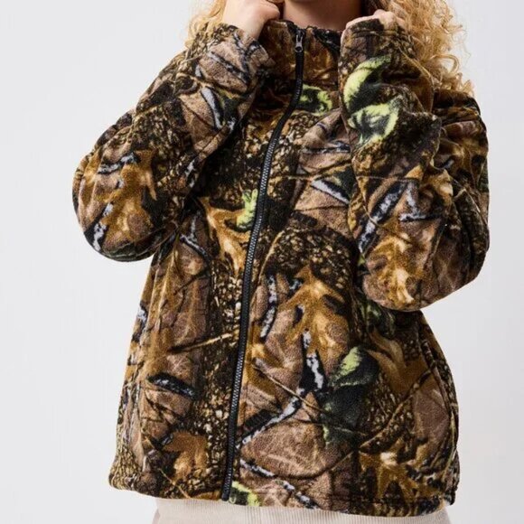 twik Jackets & Blazers - NWT Camo pattern fleece jacket